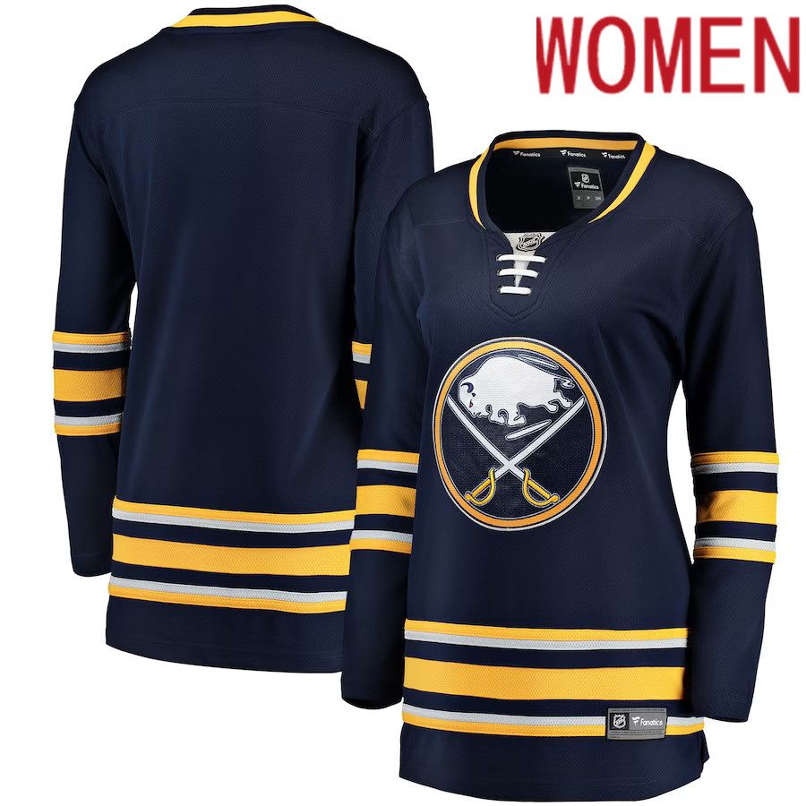 Women Buffalo Sabres Fanatics Branded Blue Breakaway Home NHL Jersey